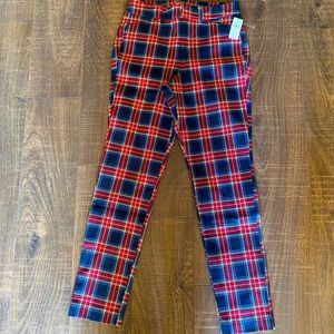 Old Navy Size 0 Red and Blue Plaid